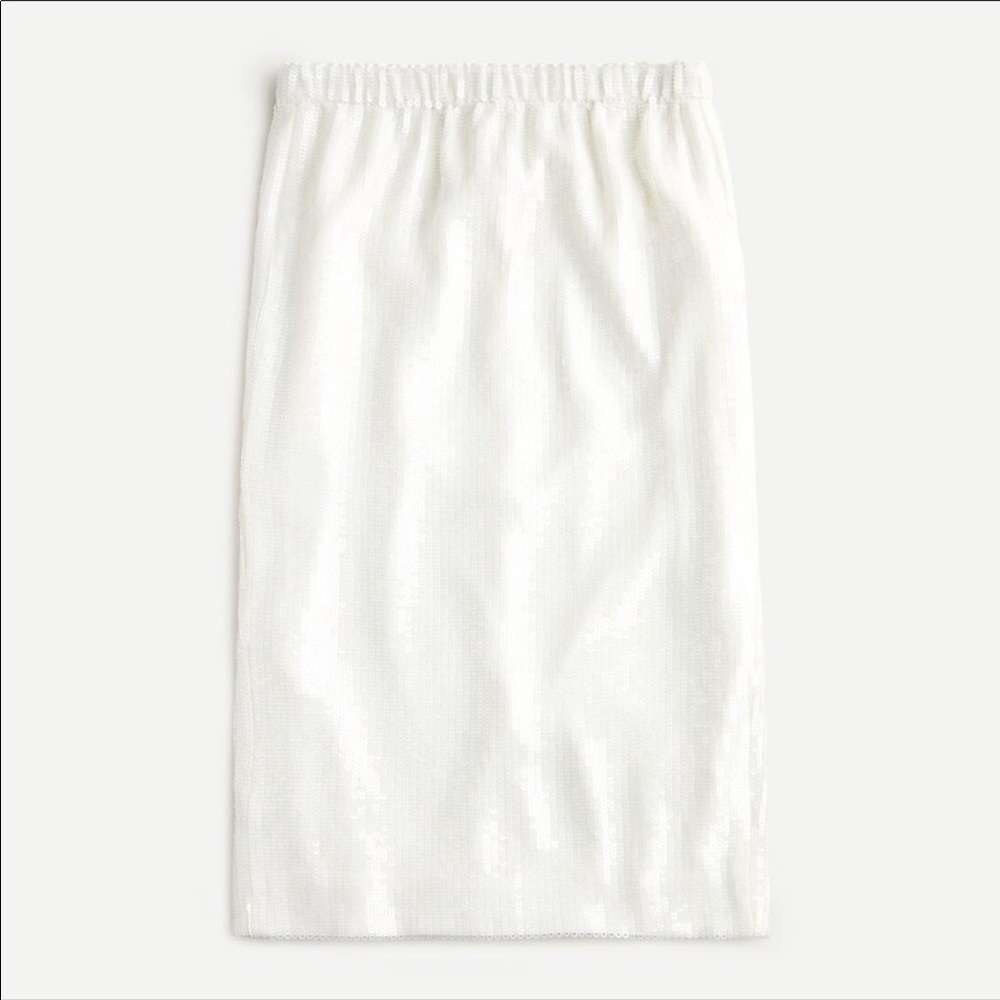 Pull on sequin midi skirt